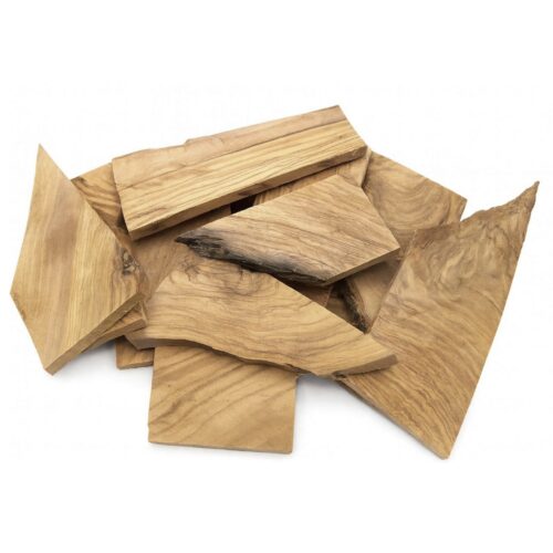 Chutes de bois d'olivier plaquettes 400g pour artisanat et création de bijoux