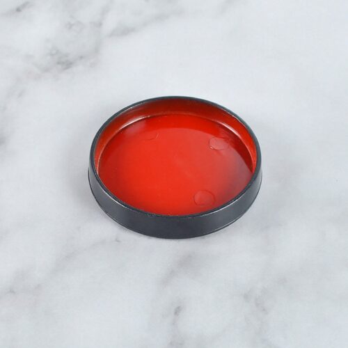 Plateaux ronds rouge miniature