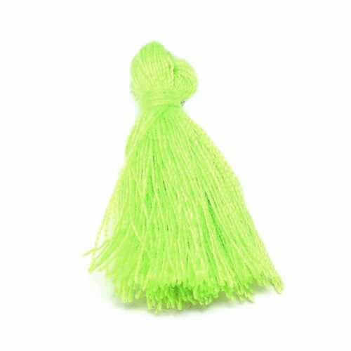 Pompons glands en coton vert clair ~29mm x20