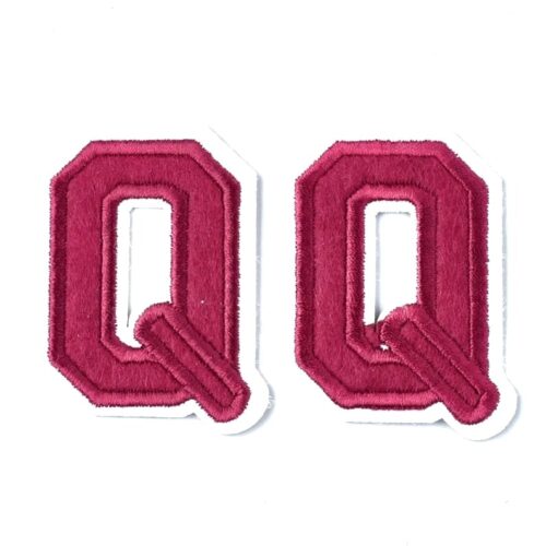 Ecussons patch thermocollant lettre Q
