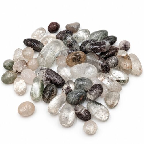 Quartz lodolite naturel non percé – Puces 7 à 16 mm – 50 g