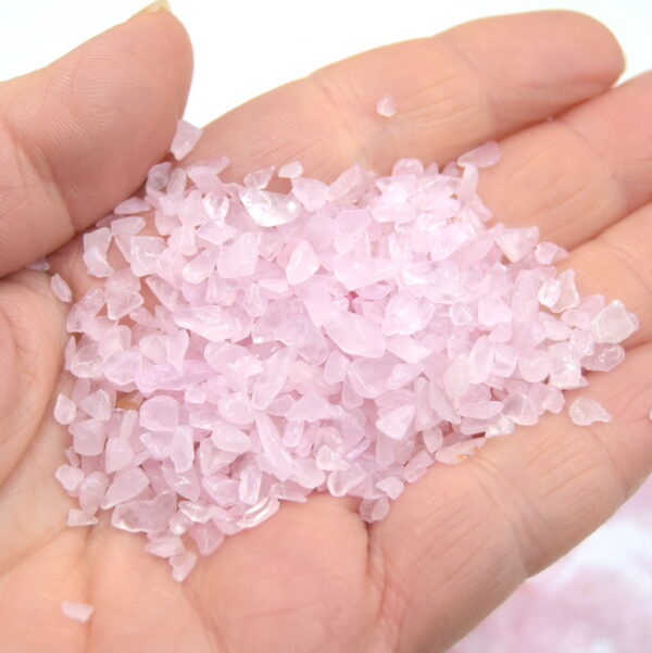 Minuscule puces quartz rose non percés 2~8x2~4 mm – Image 4