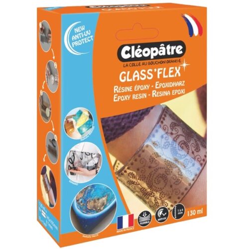 Kit Résine époxy Glass Flex Cléopâtre pour bijoux et vernis