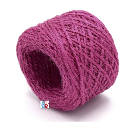 Cordon de Chanvre rose 2mm