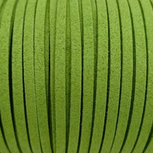 cordon suédine vert bambou 3mm