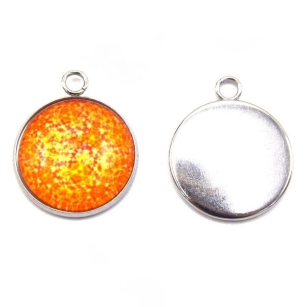 support à cabochon 20MM en acier inoxydable pour création de bijoux DIY