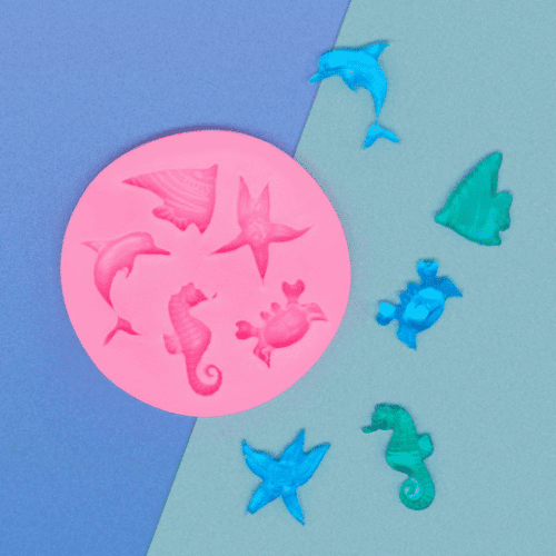 Moule silicone animaux de mer