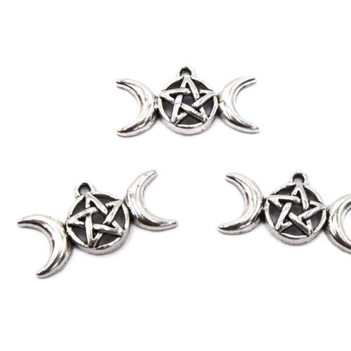Breloques déesse triple lune pentacle