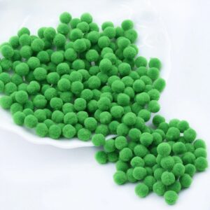 vert mini boule coton